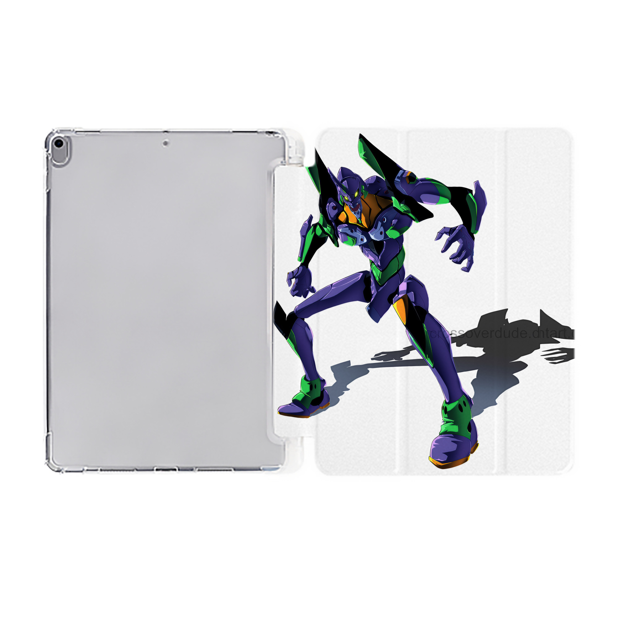 （画像用） EVA 新世紀エヴァンゲリオン IPad ケース ペン収納付き 三つ折りスタンド PUレザー×シリコン 対応機種9.5/10.5/10.9インチ